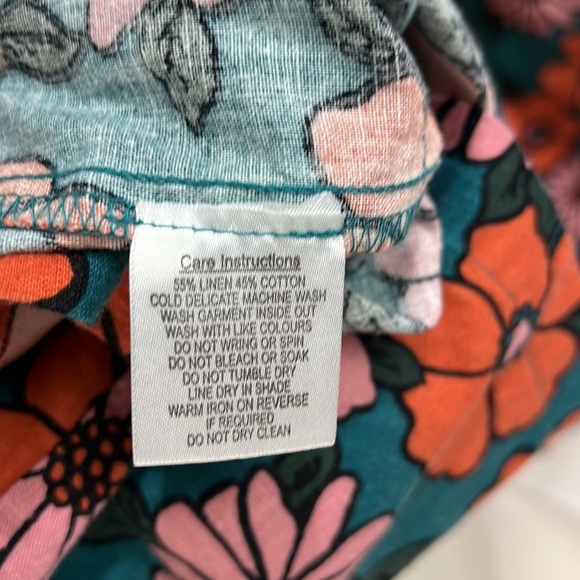 MODCLOTH X Princess Highway Linen Floral 2 Piece Set Size 8 - Picture 9 of 12